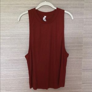 Alo yoga ribbed heat wave muscle tank